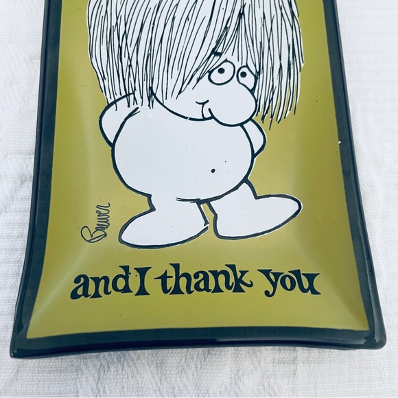 Vintage Houze Art Pt Marion PA 1960’s “you’ve been nice and thank you”tray - Picture 7 of 9